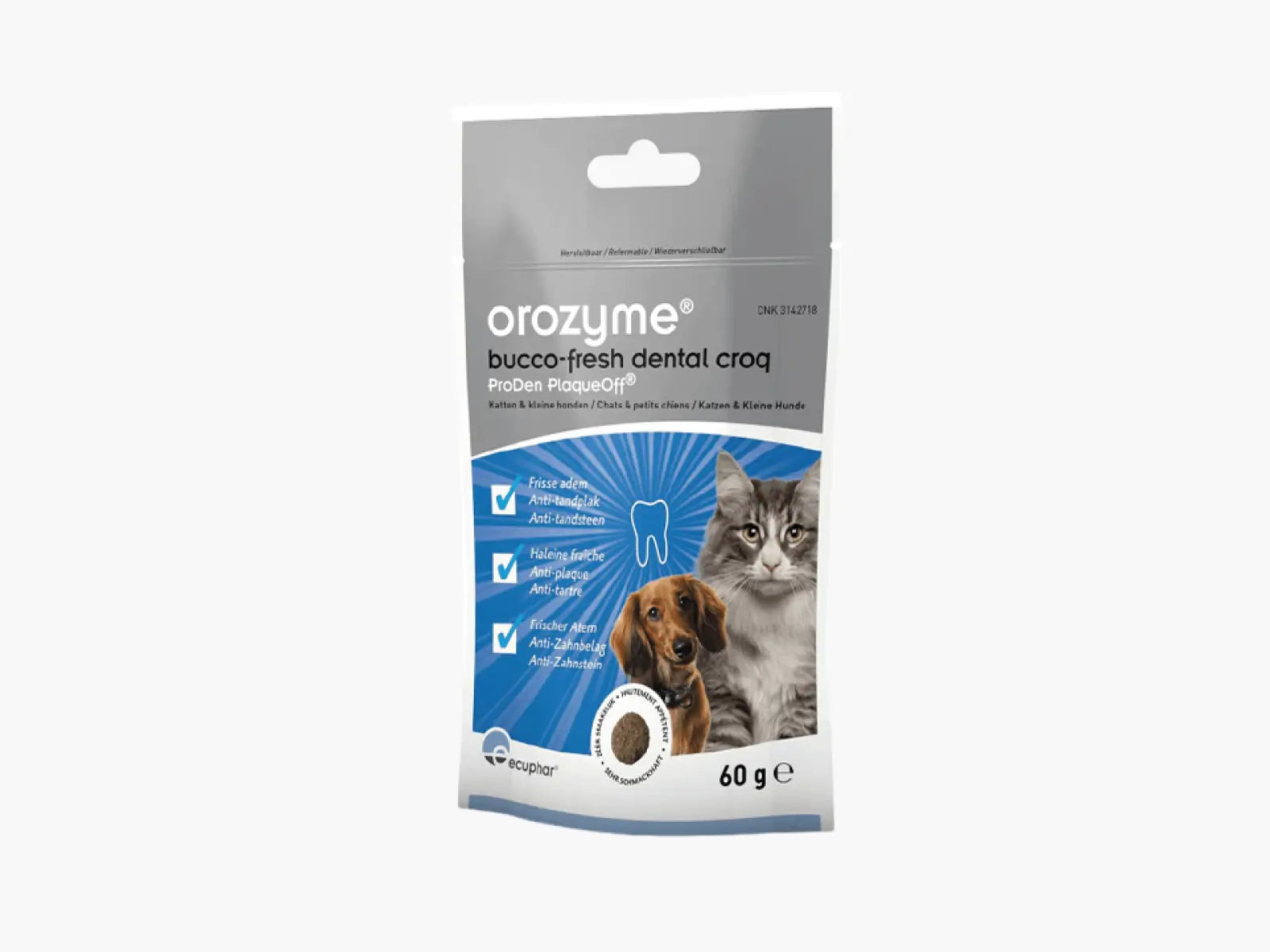 Orozyme Bucco-Fresh Dental Croqs für Hunde & Katzen